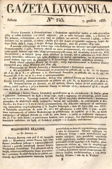 Gazeta Lwowska. 1833, nr 145