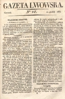 Gazeta Lwowska. 1833, nr 147