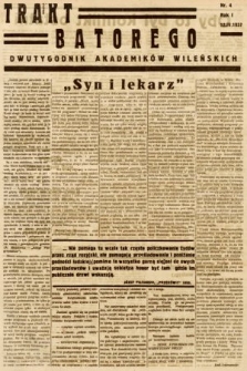 Trakt Batorego : dwutygodnik akademików wileńskich. 1937, nr 4