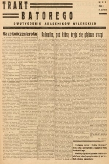 Trakt Batorego : dwutygodnik akademików wileńskich. 1937, nr 8 i 9