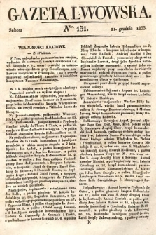 Gazeta Lwowska. 1833, nr 151