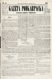 Gazeta Podkarpacka : czasopismo polityczne i ekonomiczne. 1875, nr 9
