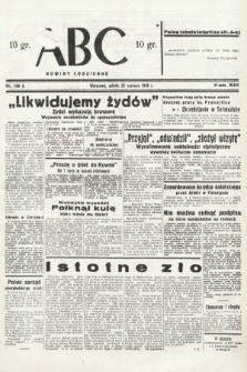 ABC : nowiny codzienne. 1938, nr 186 A