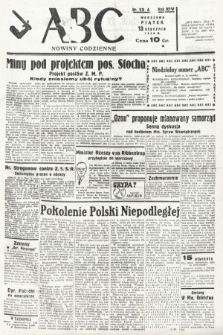 ABC : nowiny codzienne. 1939, nr 13 A