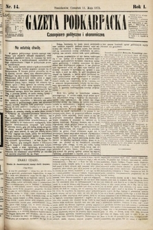 Gazeta Podkarpacka : czasopismo polityczne i ekonomiczne. 1875, nr 14