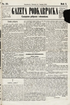 Gazeta Podkarpacka : czasopismo polityczne i ekonomiczne. 1875, nr 23