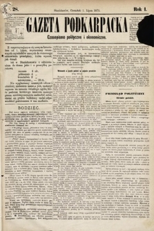 Gazeta Podkarpacka : czasopismo polityczne i ekonomiczne. 1875, nr 28