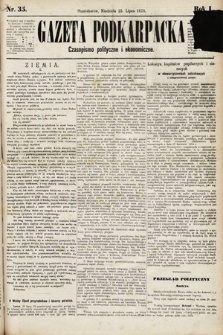 Gazeta Podkarpacka : czasopismo polityczne i ekonomiczne. 1875, nr 35
