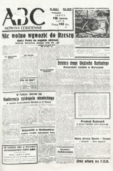 ABC : nowiny codzienne. 1939, nr 240 A