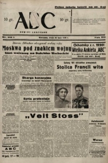 ABC : nowiny codzienne. 1938, nr 212 A