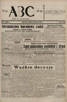 ABC : nowiny codzienne. 1938, nr 259 A