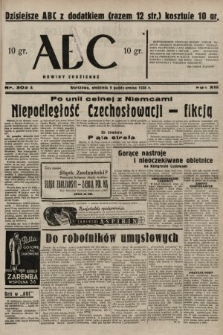 ABC : nowiny codzienne. 1938, nr 302 A