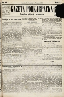 Gazeta Podkarpacka : czasopismo polityczne i ekonomiczne. 1875, nr 48