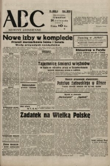 ABC : nowiny codzienne. 1938, nr 352 A