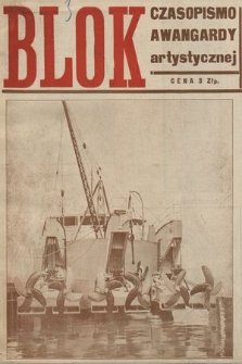 Blok : czasopismo awangardy artystycznej. R. 1, 1924, nr 3-4