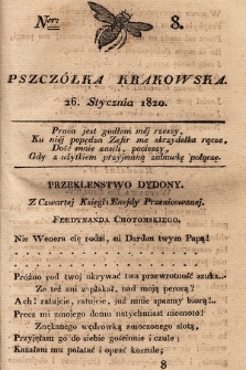 Pszczółka Krakowska. 1820, T.1, nr 8