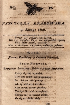 Pszczółka Krakowska. 1820, T.1, nr 12