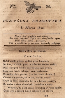 Pszczółka Krakowska. 1820, T.1, nr 20