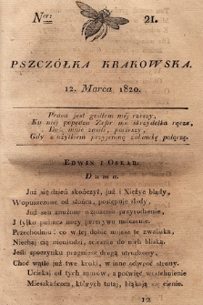 Pszczółka Krakowska. 1820, T.1, nr 21