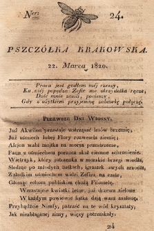Pszczółka Krakowska. 1820, T.1, nr 24