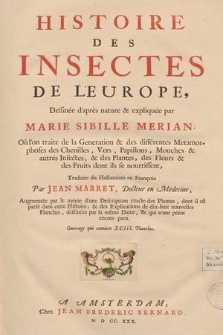 Histoire Des Insectes De L'Europe