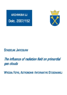 The influence of radiation field on primordial gas clouds