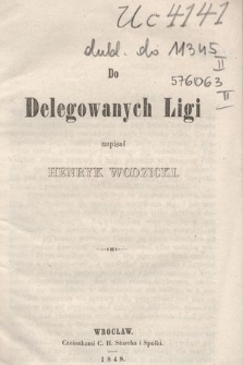 Do delegowanych Ligi