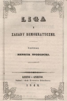 Liga i zasady demokratyczne