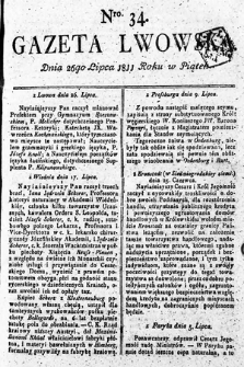 Gazeta Lwowska. 1811, nr 34