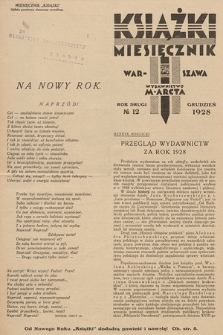 Książki. R. 2, 1928, nr 12