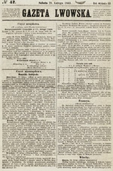 Gazeta Lwowska. 1863, nr 42
