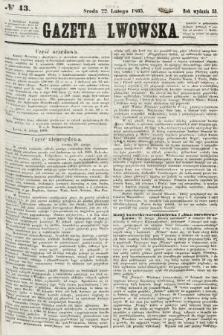 Gazeta Lwowska. 1865, nr 43
