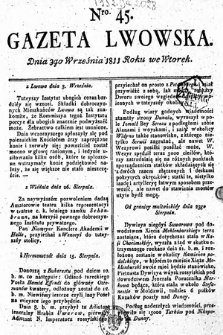 Gazeta Lwowska. 1811, nr 45