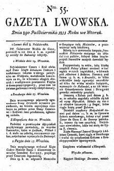 Gazeta Lwowska. 1811, nr 55