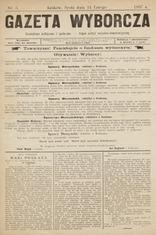 Gazeta Wyborcza : czasopismo polityczne i społeczne : organ Partyi Socyalno-Demokratycznej. 1897, nr 3