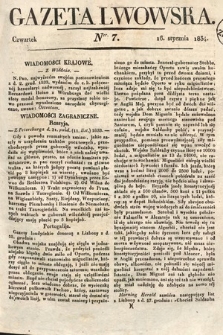 Gazeta Lwowska. 1834, nr 7