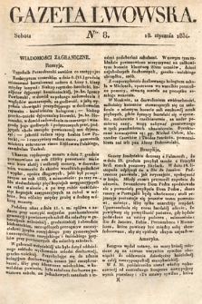 Gazeta Lwowska. 1834, nr 8