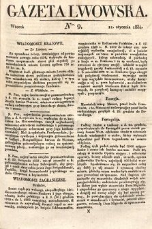Gazeta Lwowska. 1834, nr 9