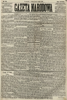 Gazeta Narodowa. 1889, nr 45