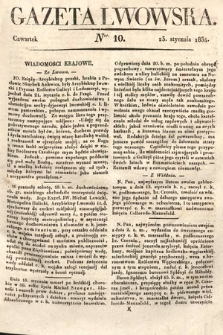 Gazeta Lwowska. 1834, nr 10