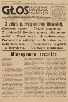 Głos Drohobycko-Borysławsko-Samborski : bezpłatny tygodnik informacyjny. 1927, nr 46