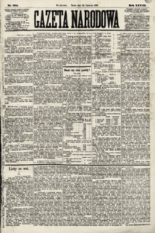 Gazeta Narodowa. 1889, nr 134