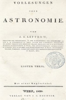 Vorlesungen über Astronomie. T. 1