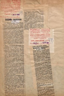 Bibljoteka Jagiellońska w r. 1928/29