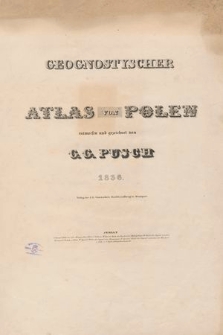 Geognostyscher Atlas von Polen