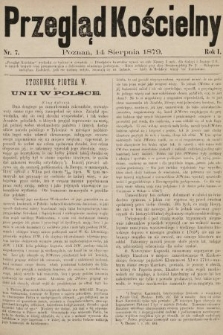 Przegląd Kościelny. 1879, nr 7