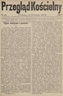 Przegląd Kościelny. 1879, nr 25