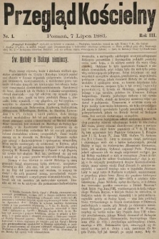 Przegląd Kościelny. 1881, nr 1