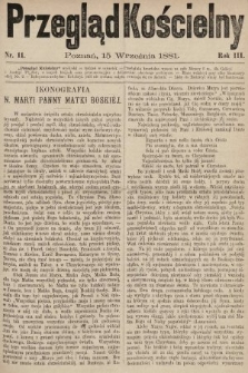 Przegląd Kościelny. 1881, nr 11