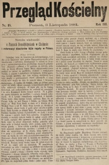 Przegląd Kościelny. 1881, nr 18